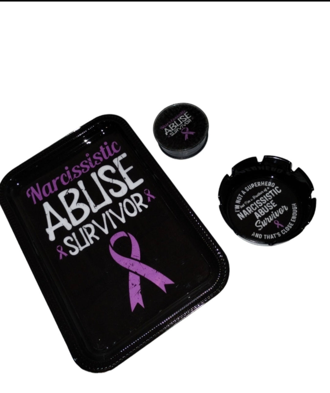 Narcissistic Abuse Survivor Rolling Tray Set