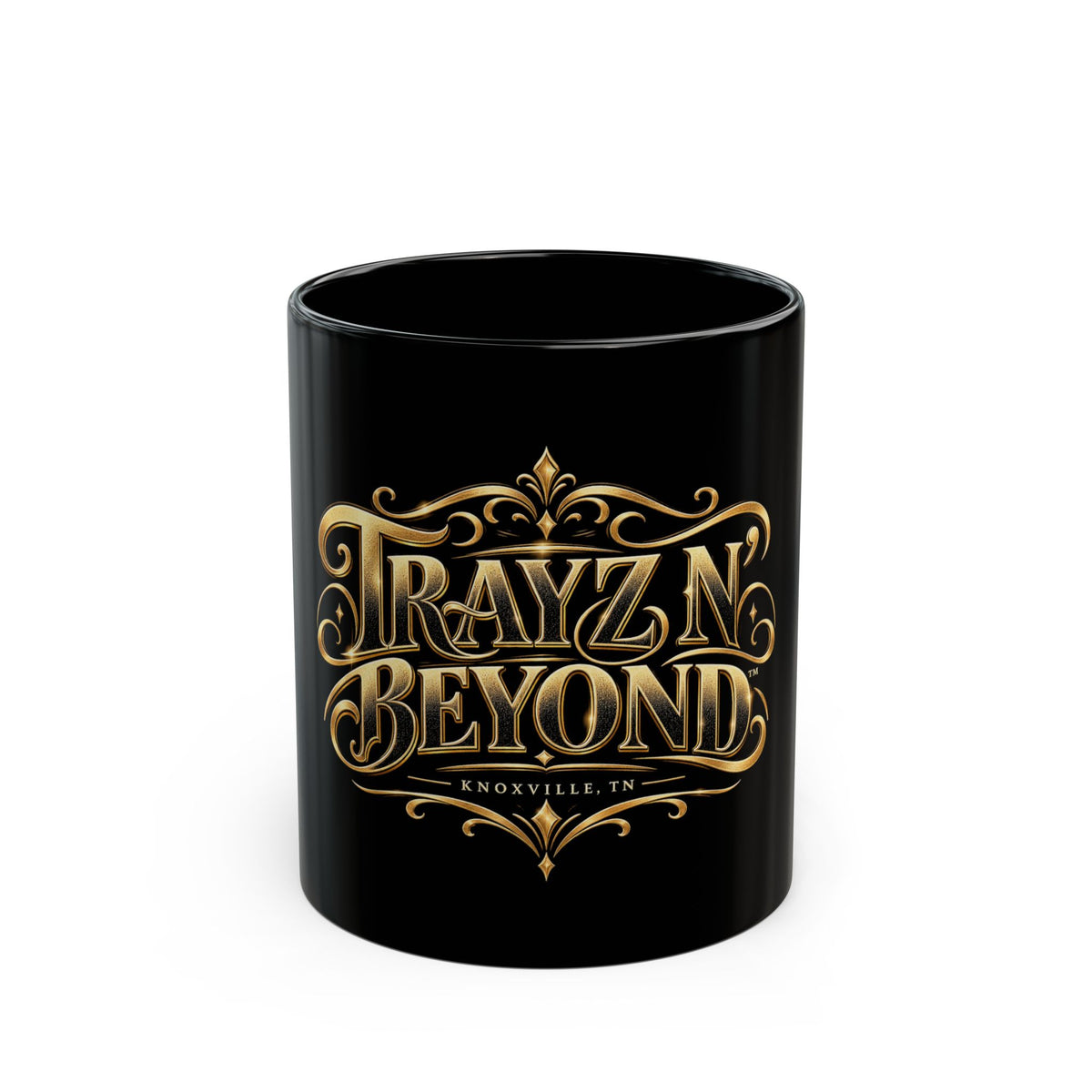 Trayz N' Beyond™ Gold Logo Mug