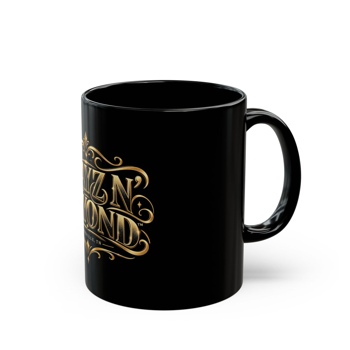 Trayz N' Beyond™ Gold Logo Mug