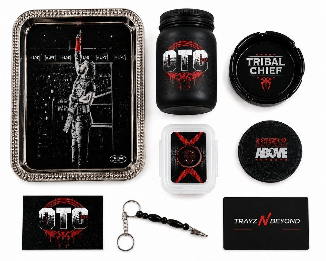 OTC Rolling Tray Set – Tribal Chief Edition