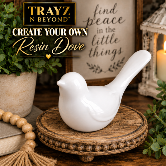 Personalized Resin Dove Figurine