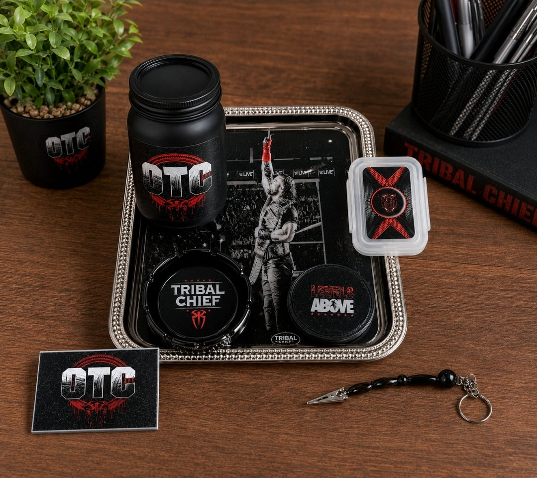 OTC Rolling Tray Set – Tribal Chief Edition