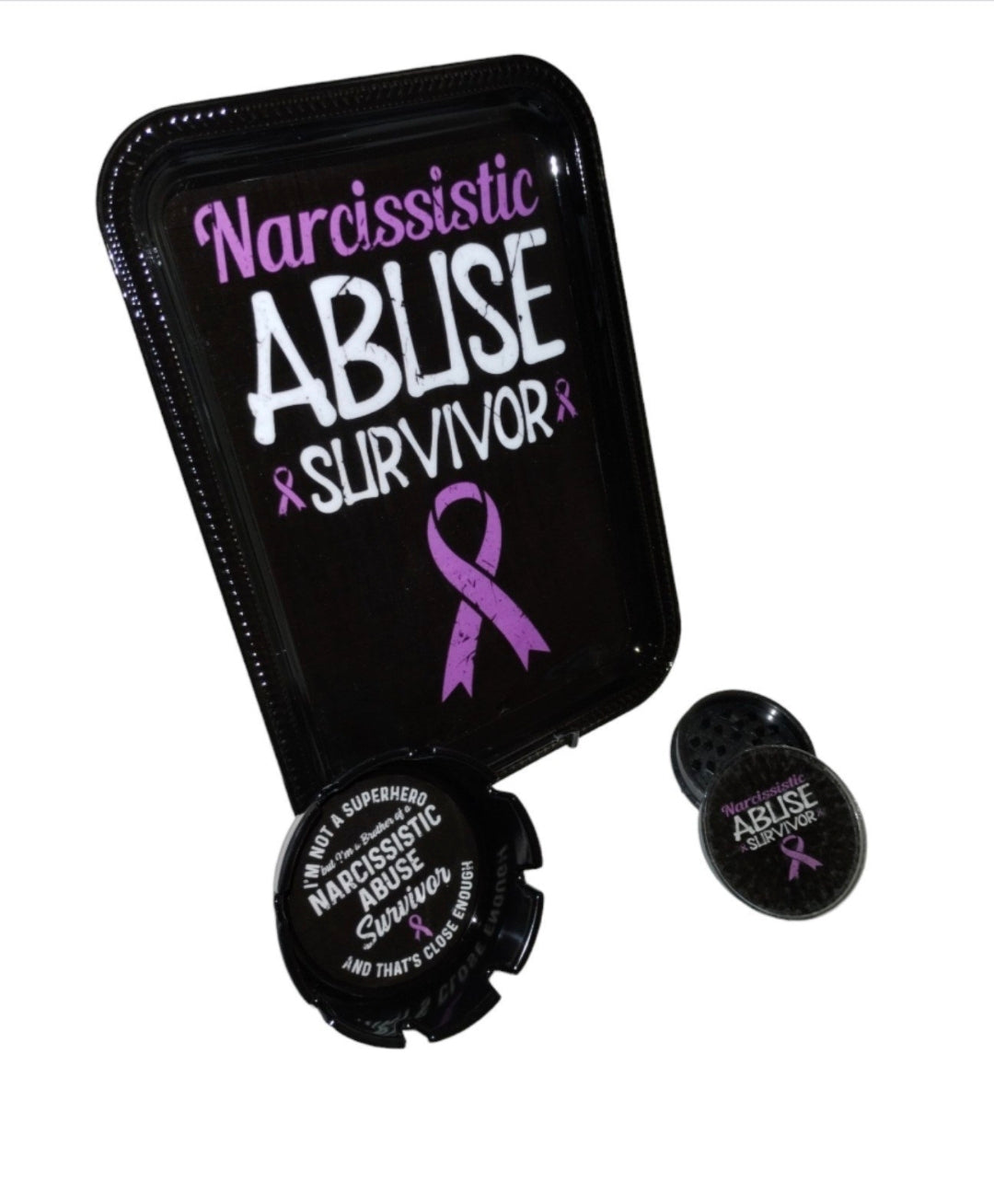 Narcissistic Abuse Survivor Rolling Tray Set
