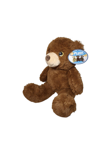 14" Brown Teddy Bear with 2qt Screw Top Plastic Jar