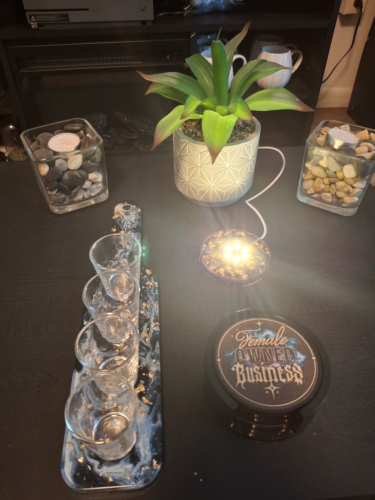 Personalized Resin LED Lamp
