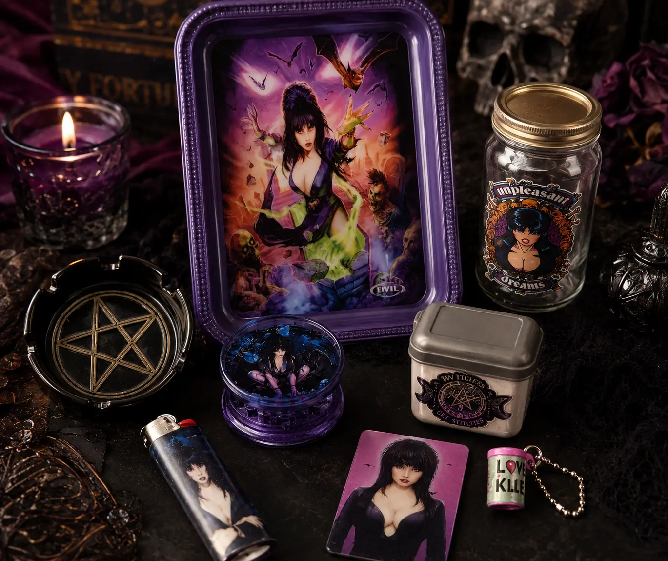 Witch Mistress Vanity Tray Set | Gothic Collector Edition