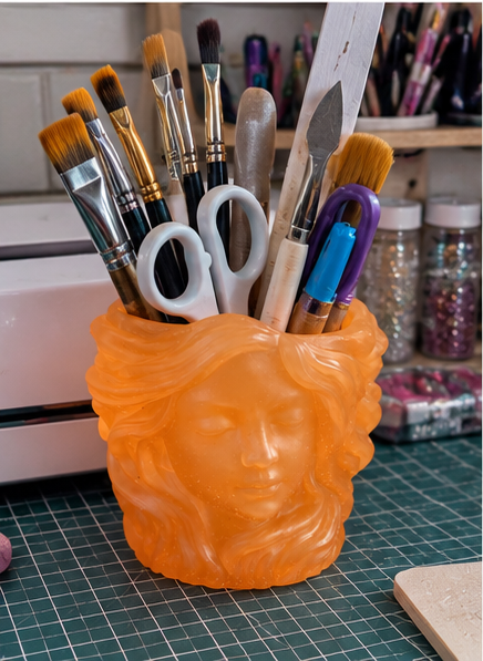 Glam Goddess Resin Planter & Organizer