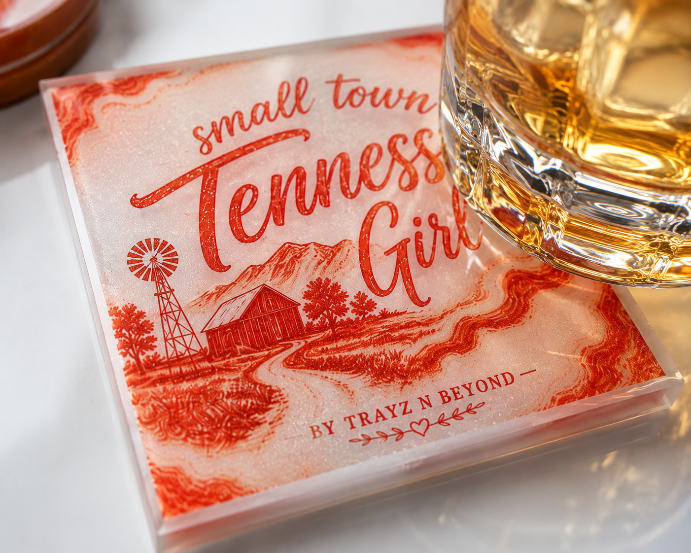 Small Town Tennessee Girl Coaster Set