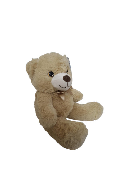14" Tan Teddy Bear with 2qt Screw Top Plastic Jar