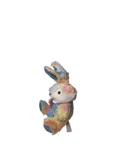 Rainbow Bunny 12" Plush Stuffed Animal with 8oz Plastic Screw-Top Jar — Perfect Gift