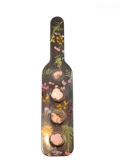 Perfectly Imperfect — Pressed Wildflower Epoxy Flight Tray