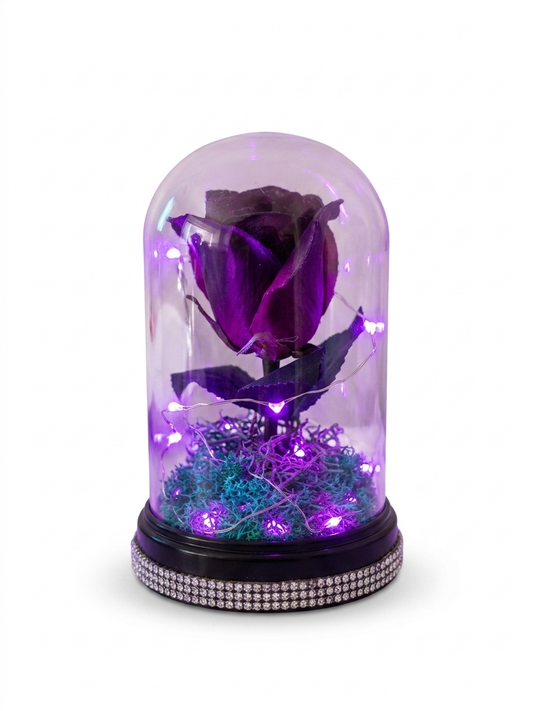 Enchanted Purple Rose Dome