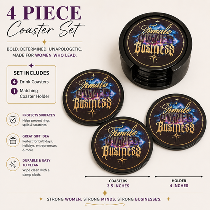 Female Owned Business Coaster Set