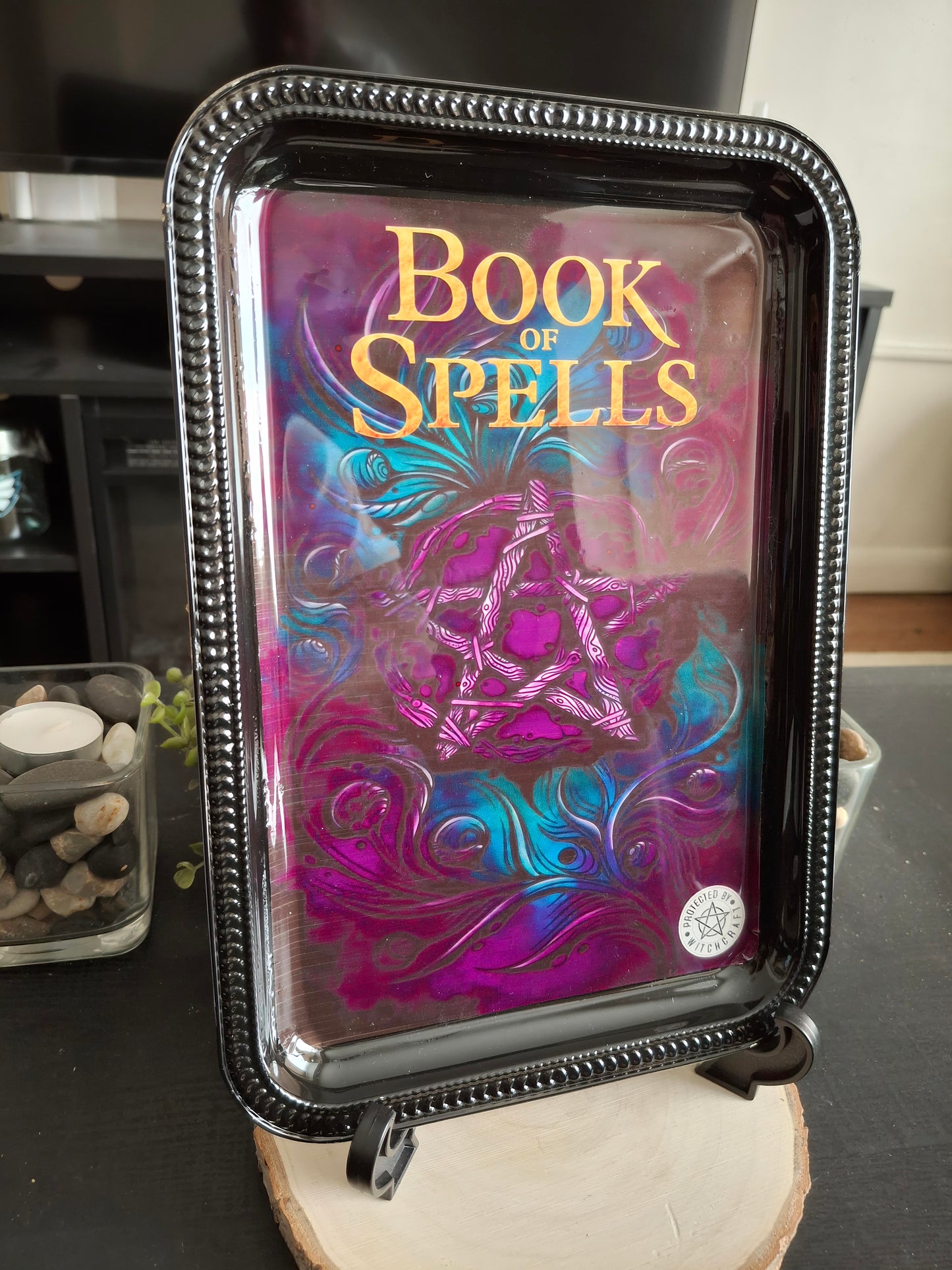 Decorative Book of Spells Epoxy Tray