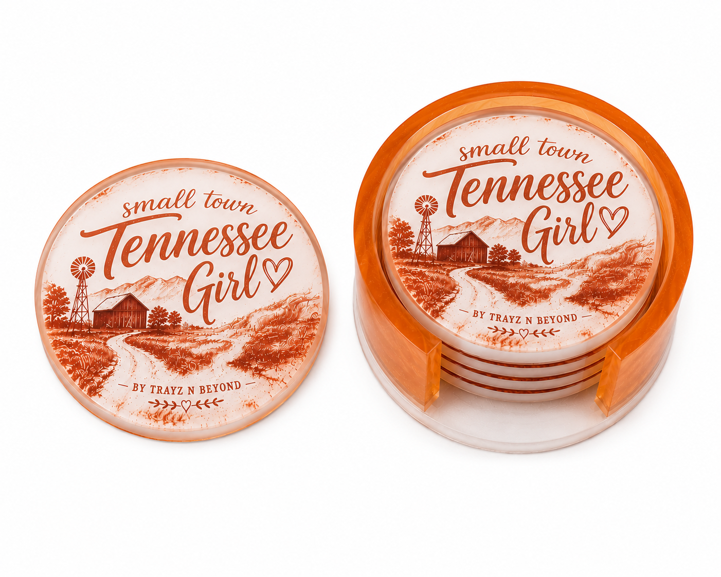 Small Town Tennessee Girl Coaster Set