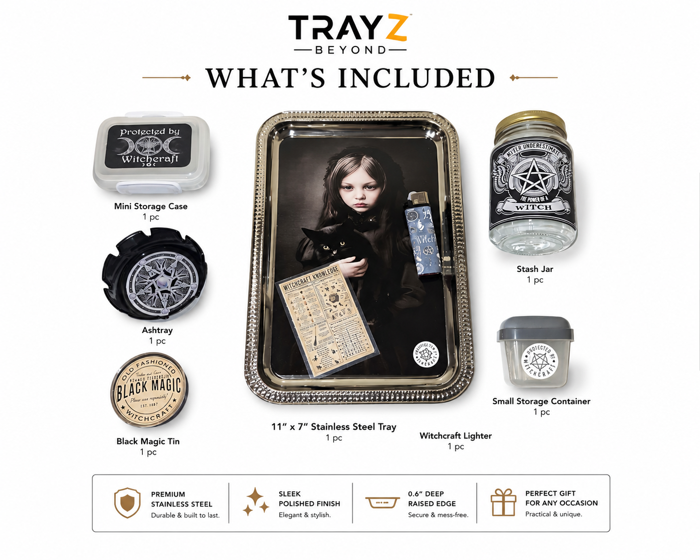 Black Magic Witch — Decorative Tray Gift Set