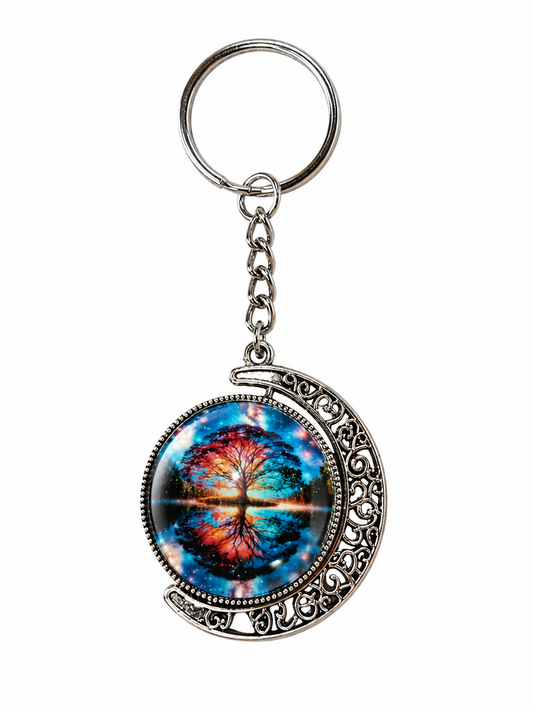 As Above, So Below Moon Keychain
