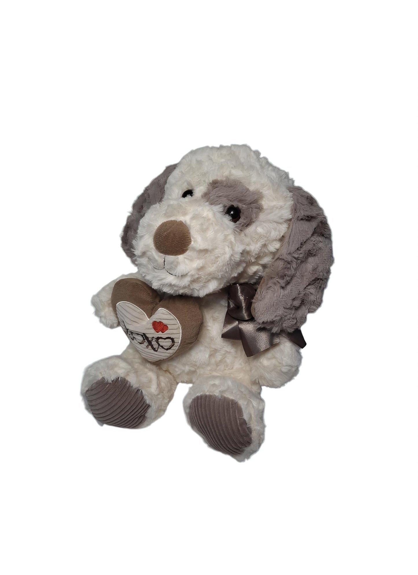 XOXO Puppy 12" Plush Stuffed Animal with 8oz Plastic Screw-Top Jar — Perfect Gift