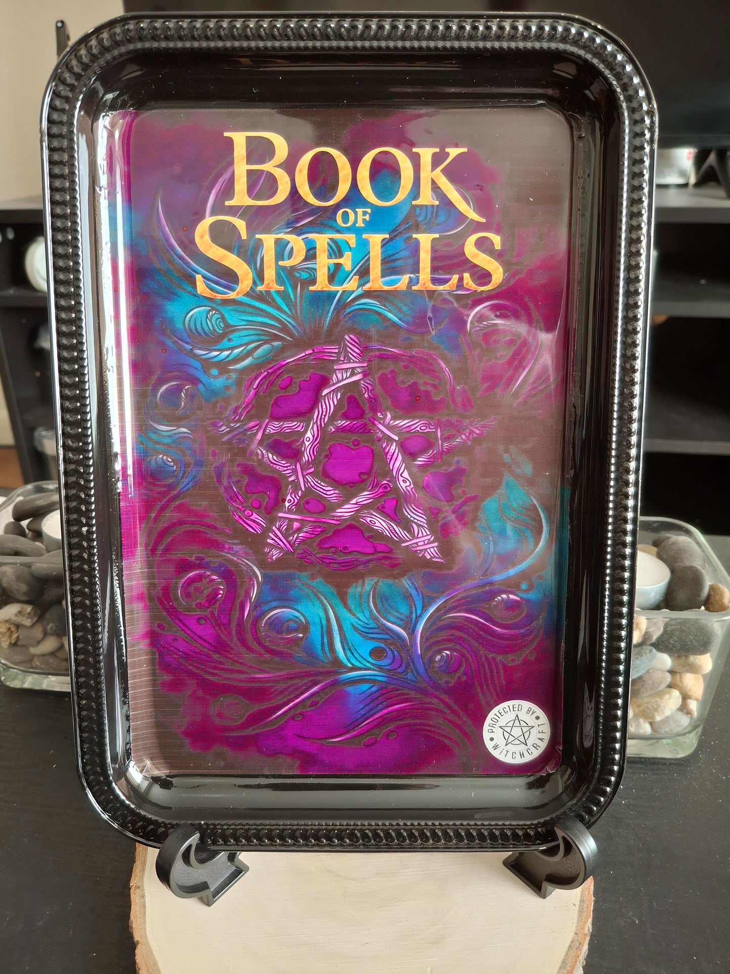 Decorative Book of Spells Epoxy Tray
