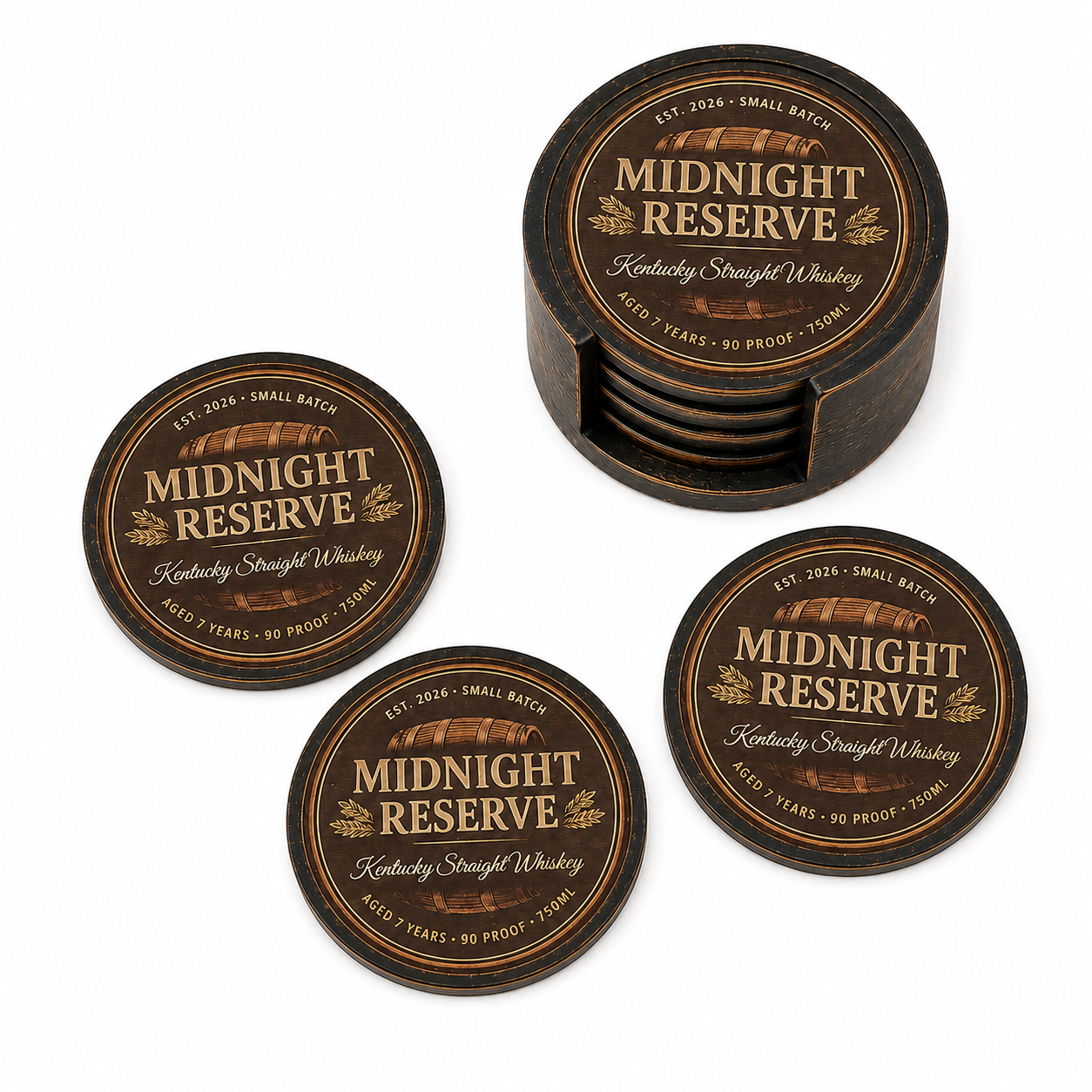 Midnight Reserve Coaster Set