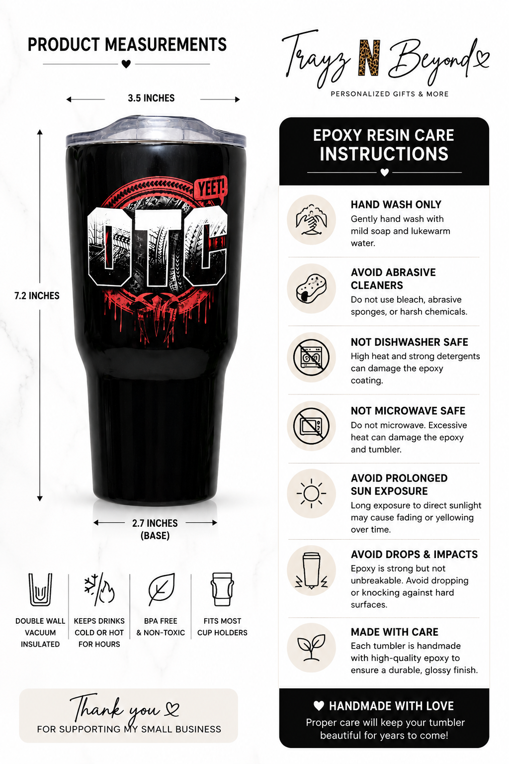 OTC 'YEET!' 20oz Epoxy Tumbler