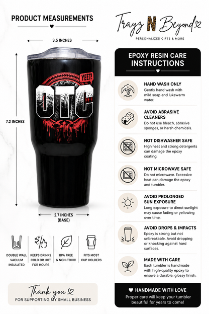 Apex Epoxy Tumbler – 20oz Insulated Stainless Steel