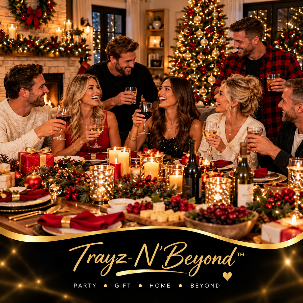 Christmas Party Planner & Editable Invitation Bundle