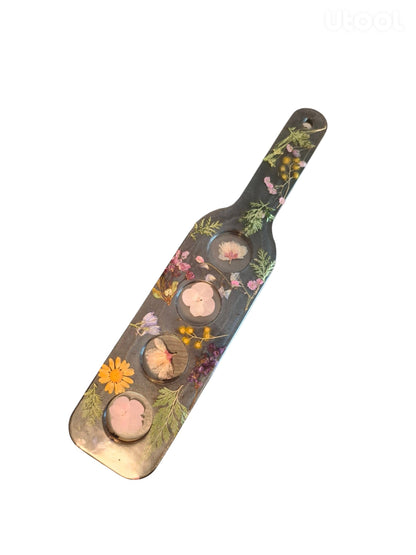 Perfectly Imperfect — Pressed Wildflower Epoxy Flight Tray