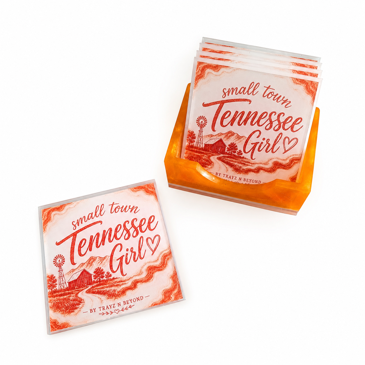 Small Town Tennessee Girl Coaster Set
