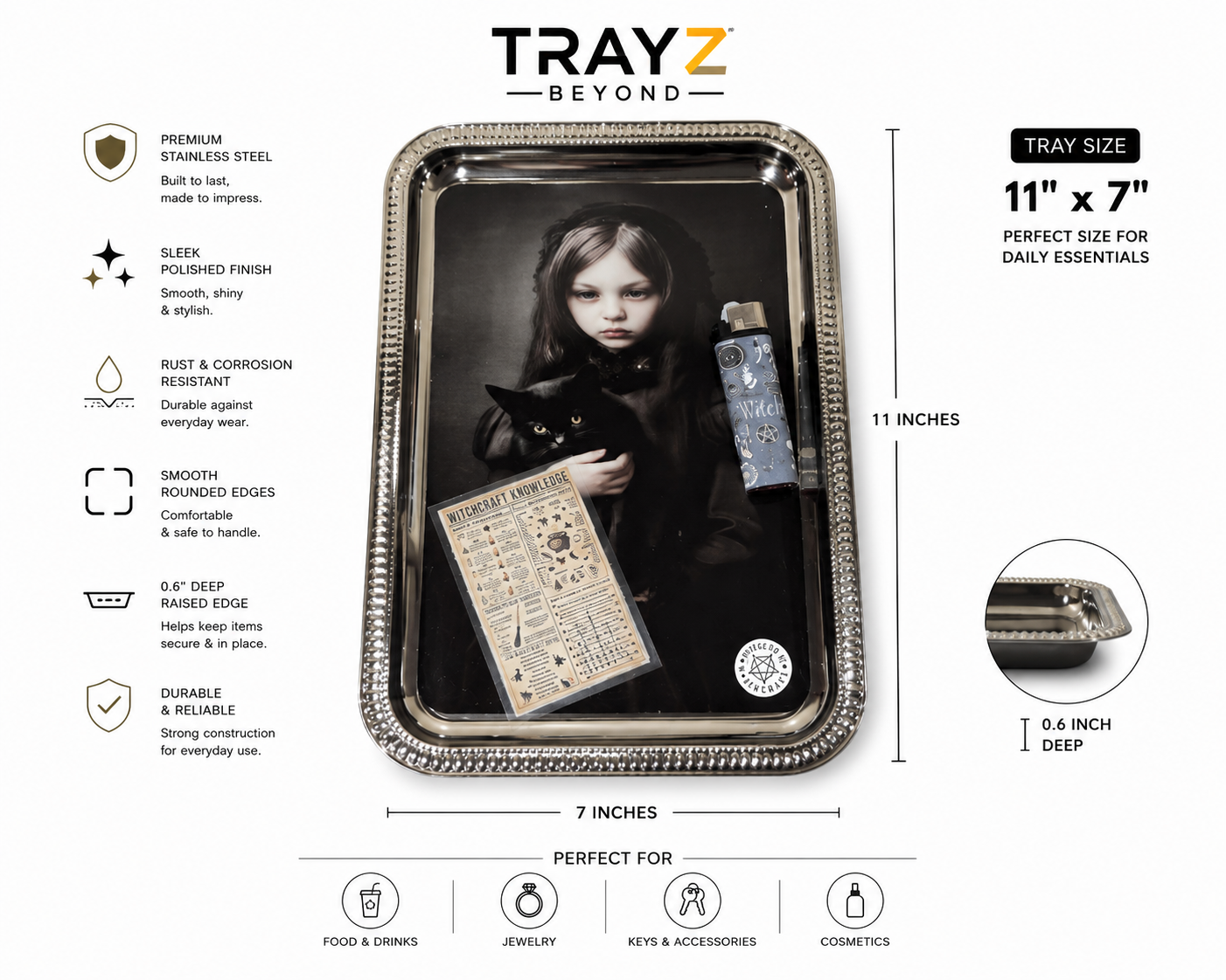 Black Magic Witch — Decorative Tray Gift Set