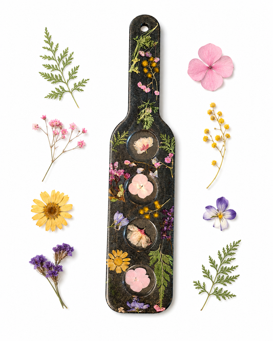 Perfectly Imperfect — Pressed Wildflower Epoxy Flight Tray