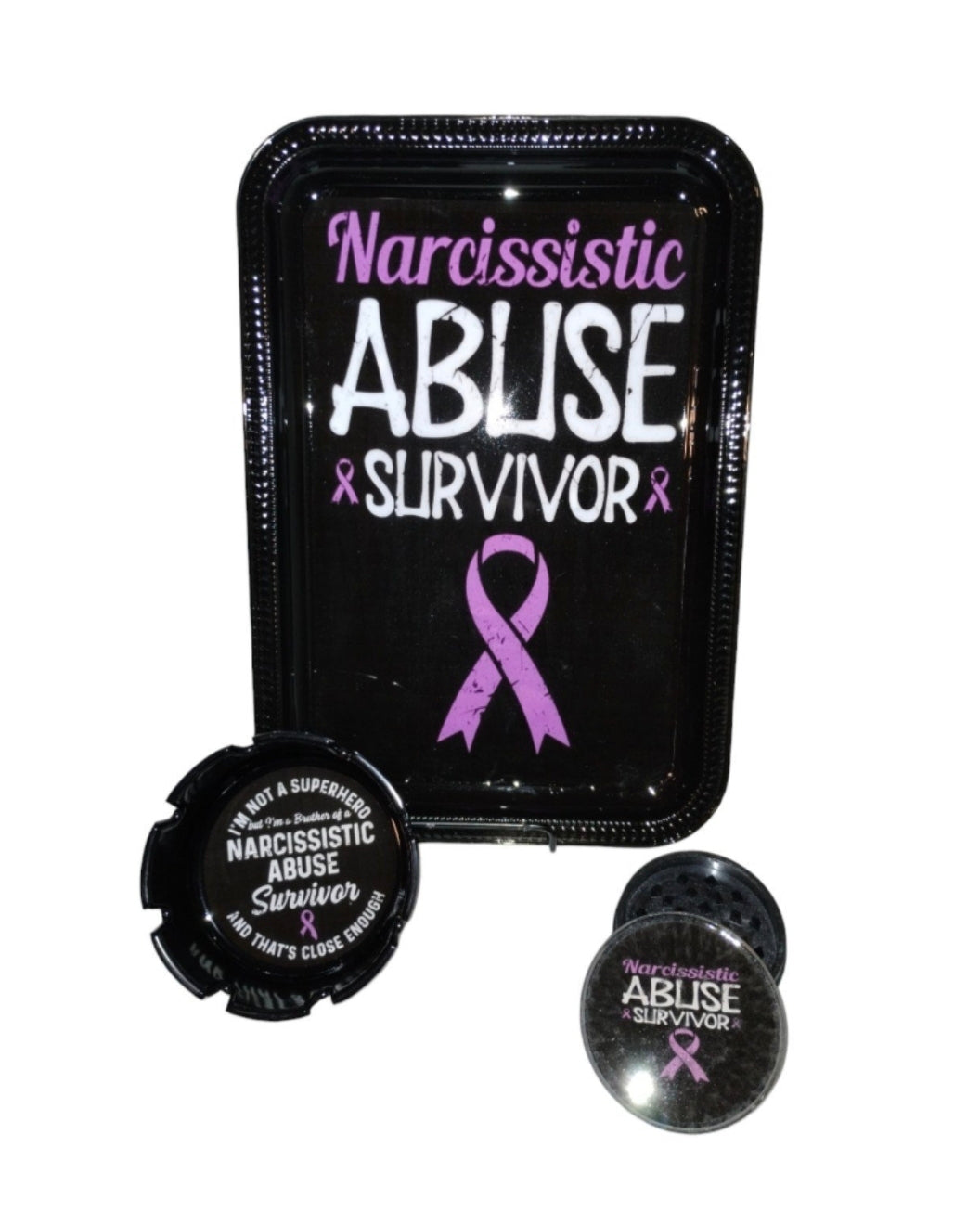 Narcissistic Abuse Survivor Rolling Tray Set