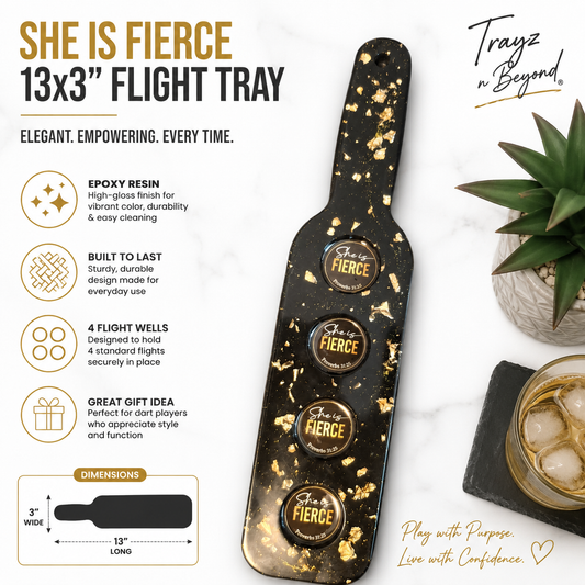 She Is Fierce | Shot Glass Flight Tray Set