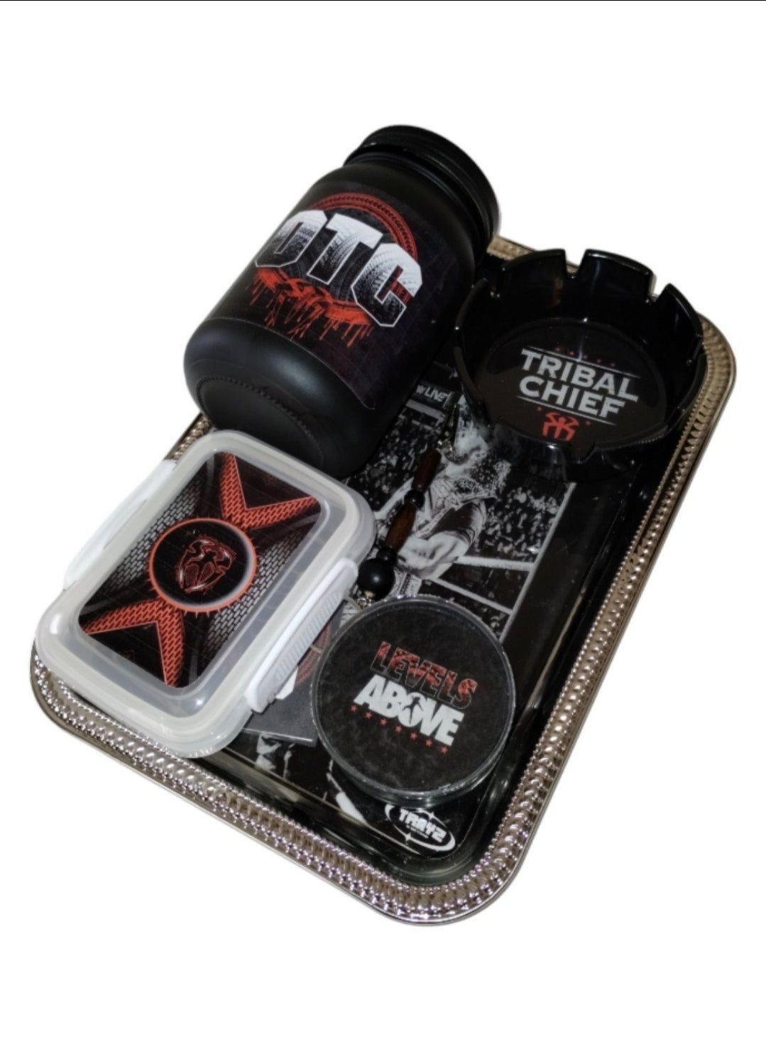 OTC Rolling Tray Set – Tribal Chief Edition