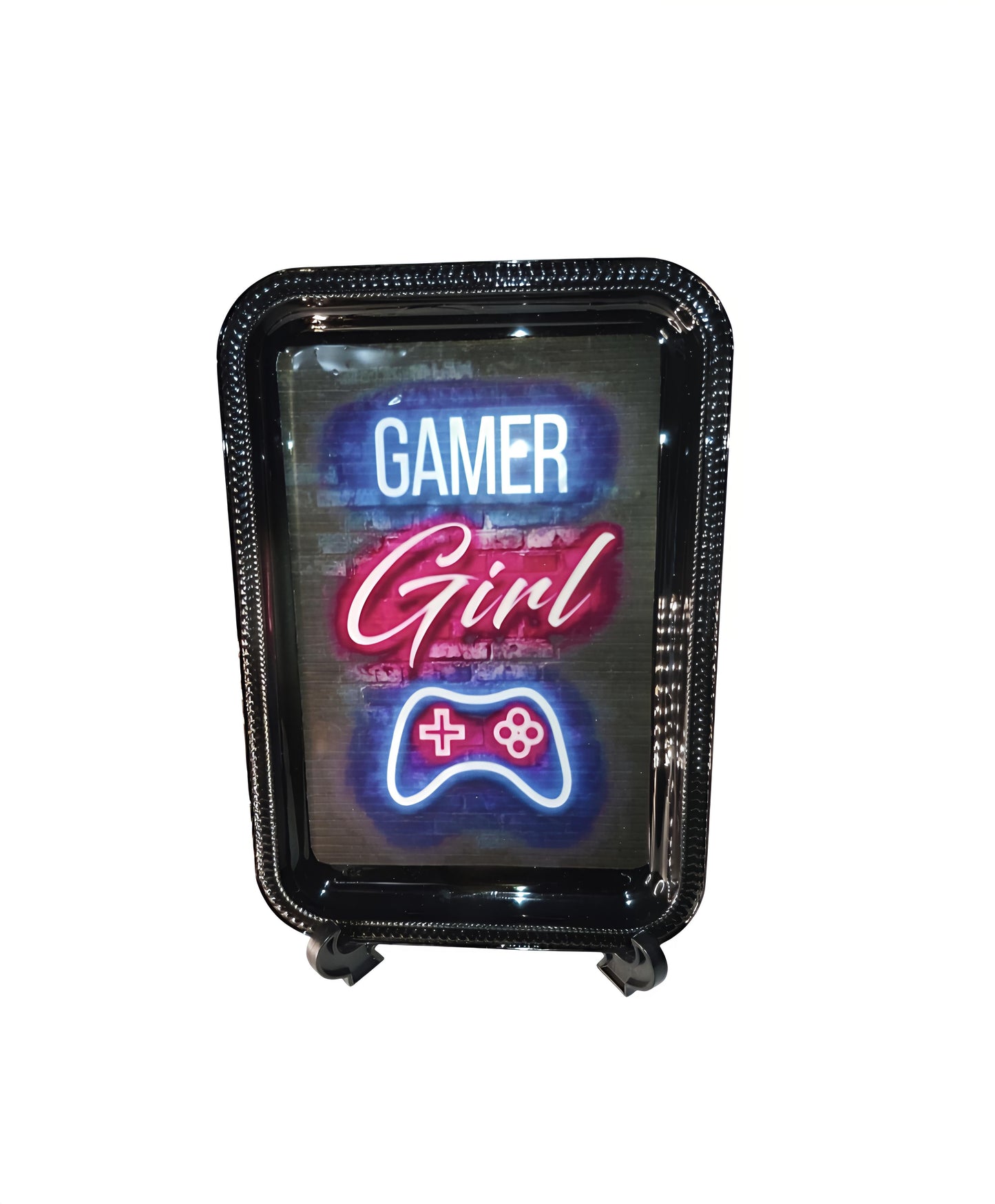 Decorative Gamer Girl Vanity Tray