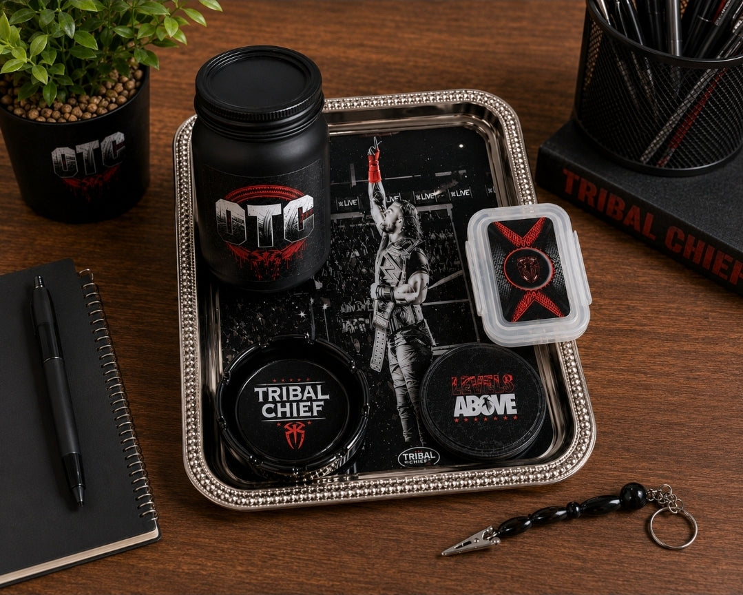 OTC Rolling Tray Set – Tribal Chief Edition